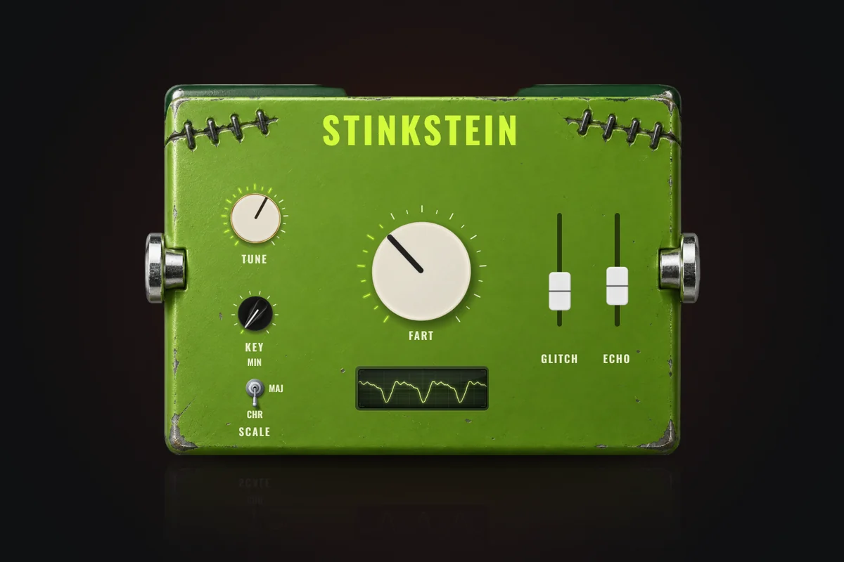 Stinkstein, a stitched green monster pedal plugin